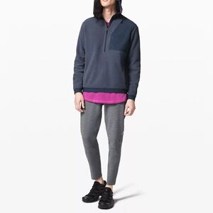 LULULEMON lab siffra hybrid half zip *rare* grey size L